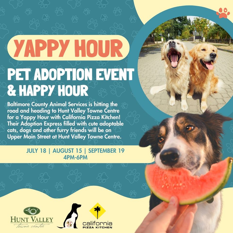 Yappy Hour: Pet Adoption Event & Happy Hour