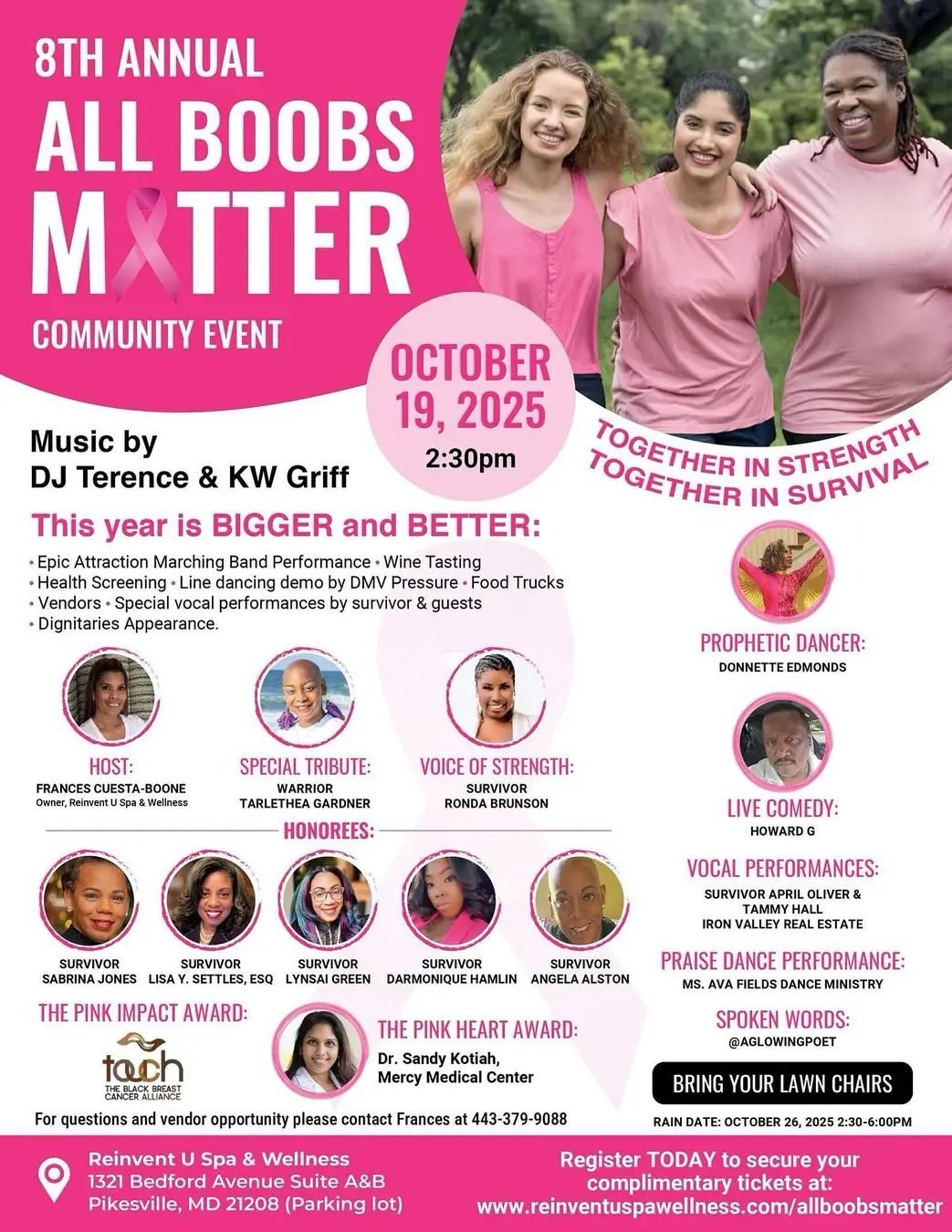 8th Annual All Boobs Matter Community Event