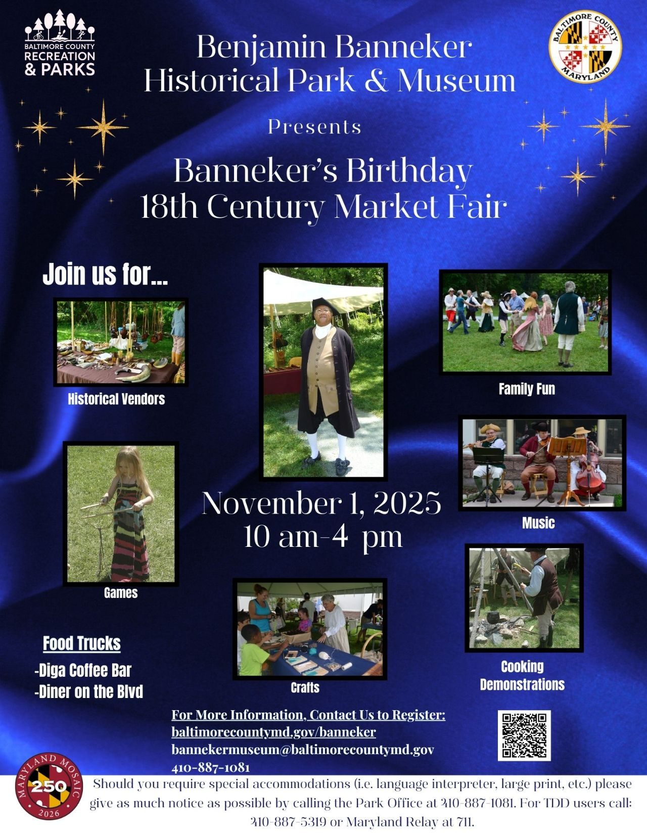 Benjamin Banneker’s Birthday- 18th Century Market Fair