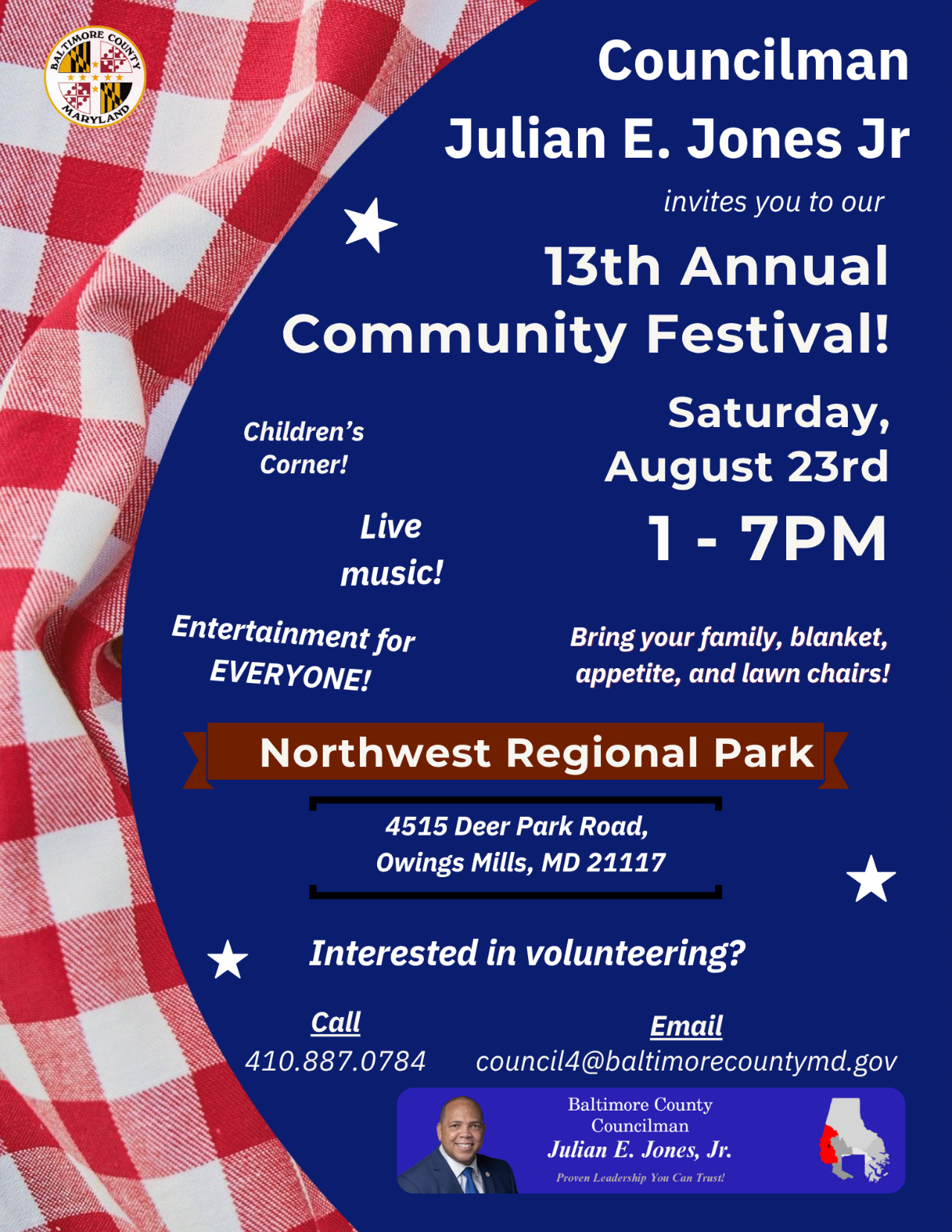 Councilman Julian Jones’ 13th Annual Community Festival