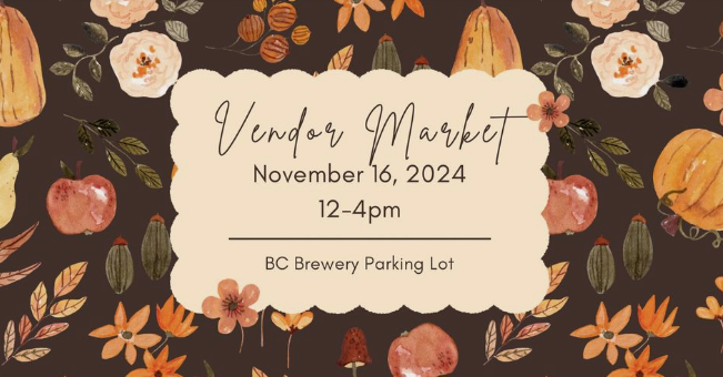 Fall Vendor Market at BC Brewery