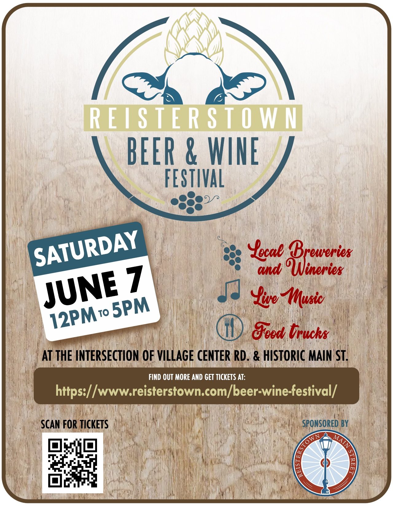 Annual Reisterstown Main Street Beer & Wine Festival