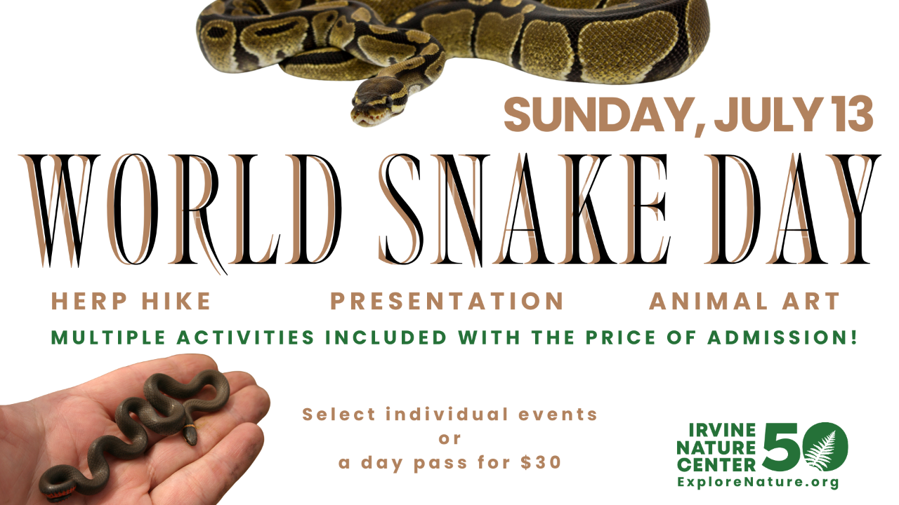 World Snake Day 2025 at Irvine Nature Center