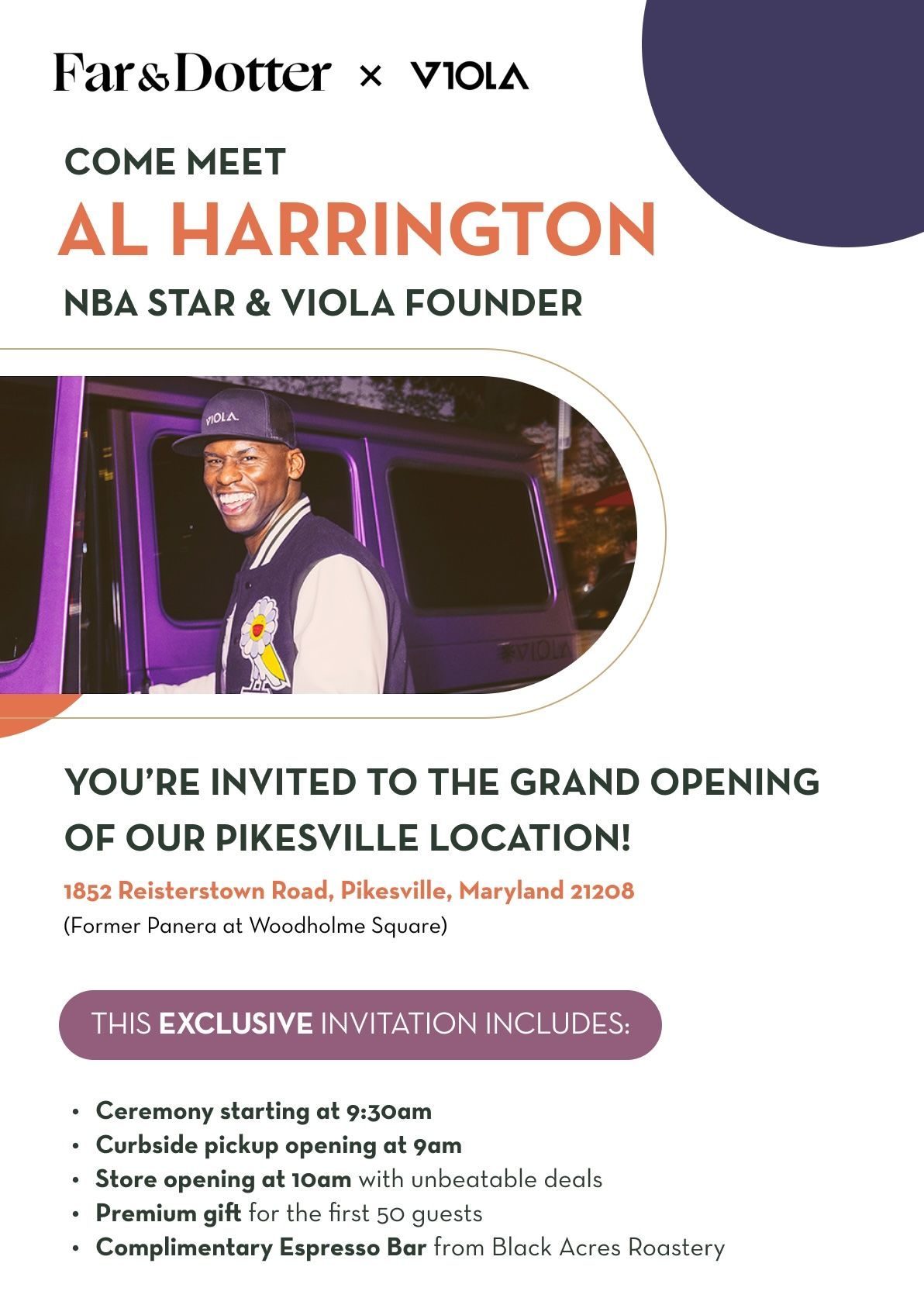 Celebrate Far & Dotter Pikesville Dispensary Grand Opening with NBA Star Al Harrington