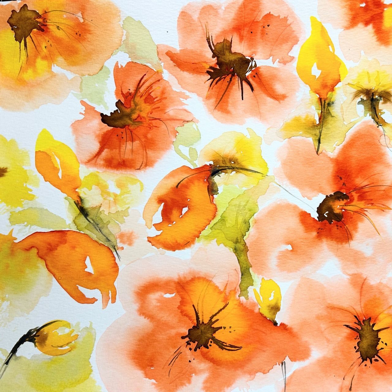 Watercolor with Kas Rohm: Mop Brush Technique and Project