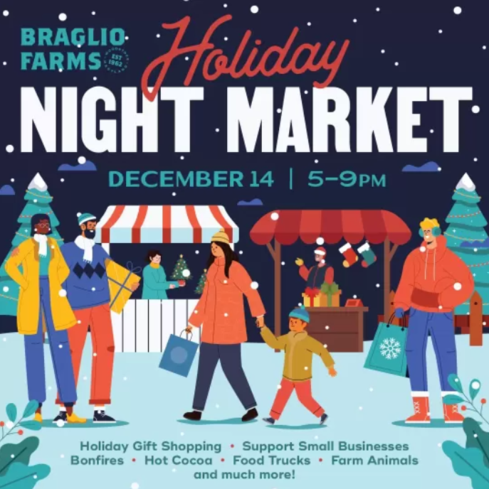 Holiday Night Market at Braglio Farms
