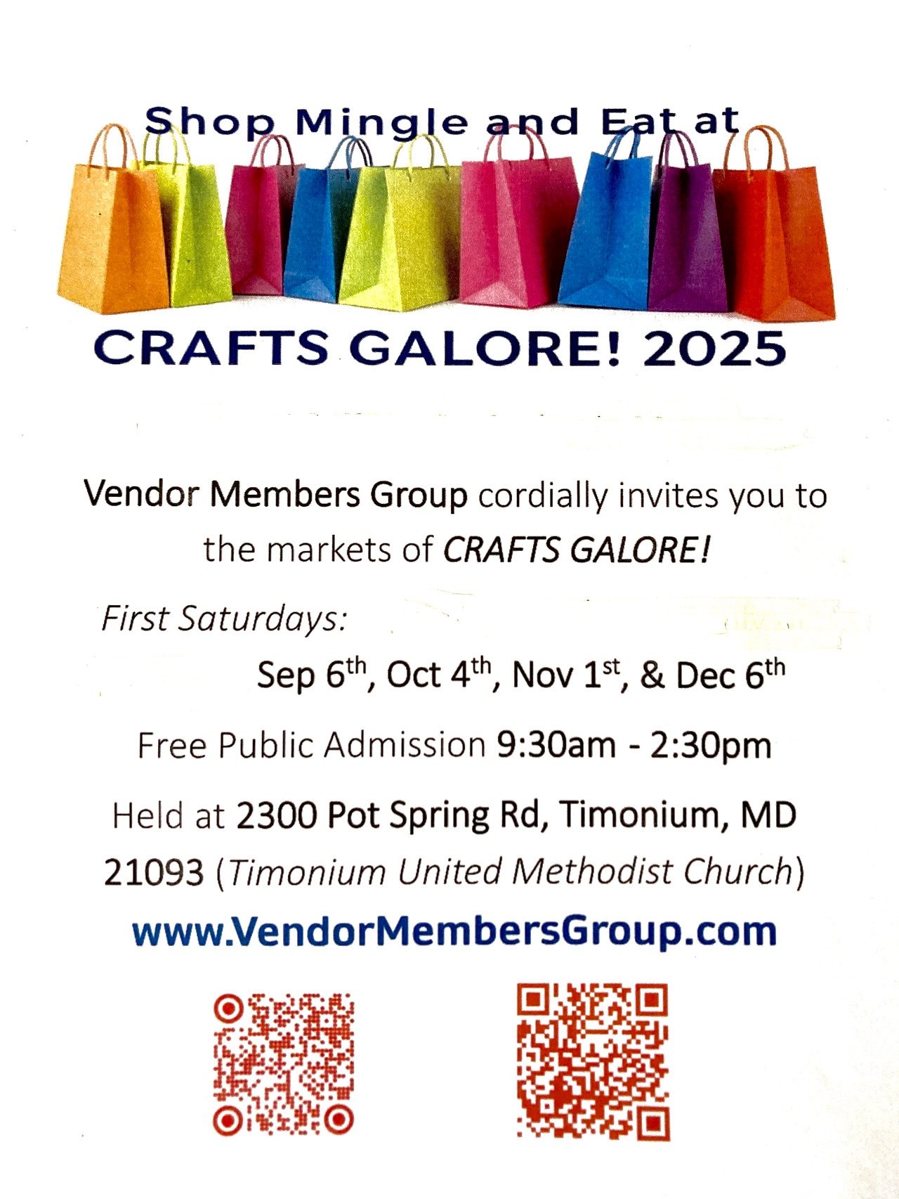 Markets of CRAFTS GALORE!