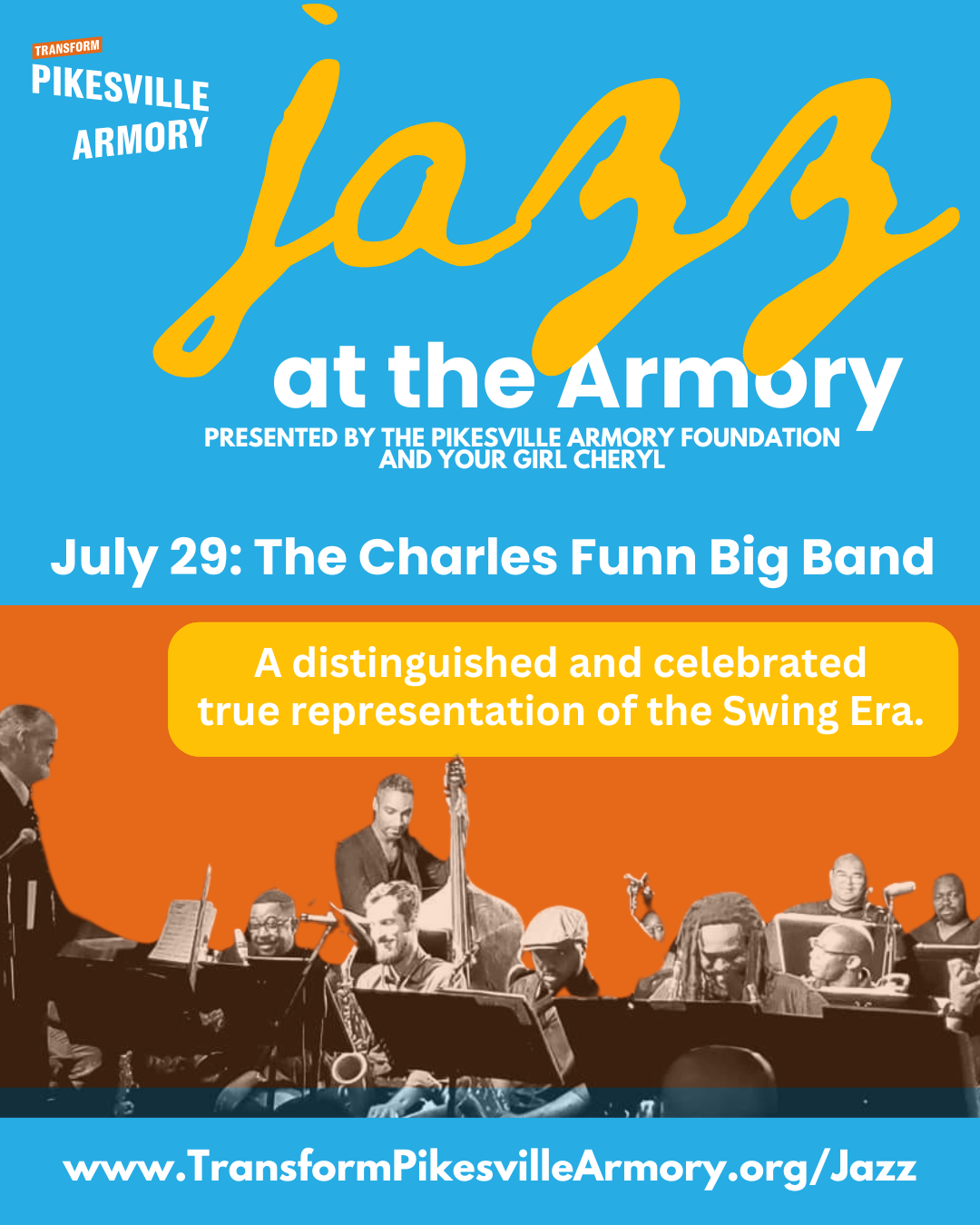 Jazz at the Pikesville Armory – The Charles Funn Big Band