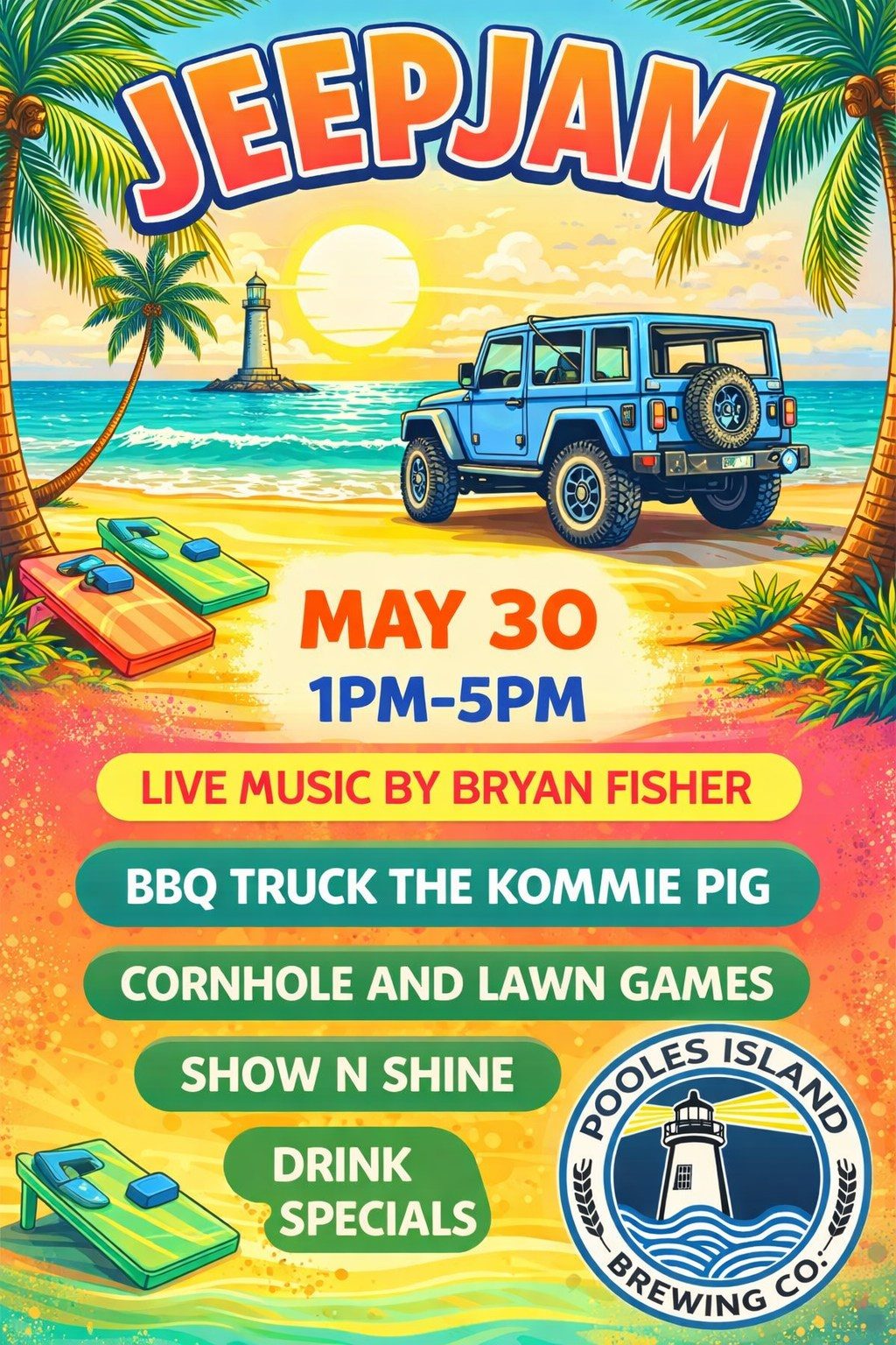 Jeep Jam at Pooles Island Brewing Co.