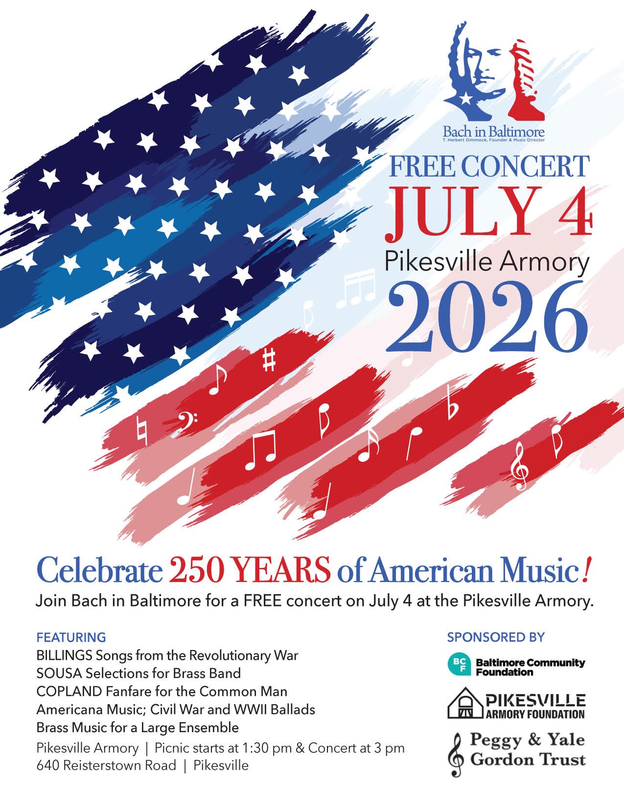 A Celebration of the First 250 Years of American Music with Bach in Baltimore