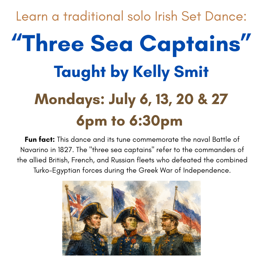 Learn a Traditional Irish Solo Set Dance: “Three Sea Captains” with Kelly Smit