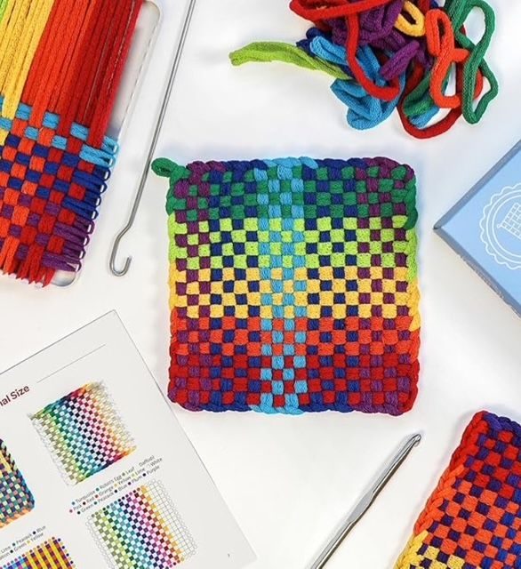 Goodwill Weaving: The Thanksgiving Potholder Project
