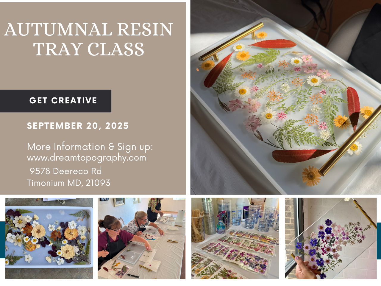 Autumnal Resin Tray Class