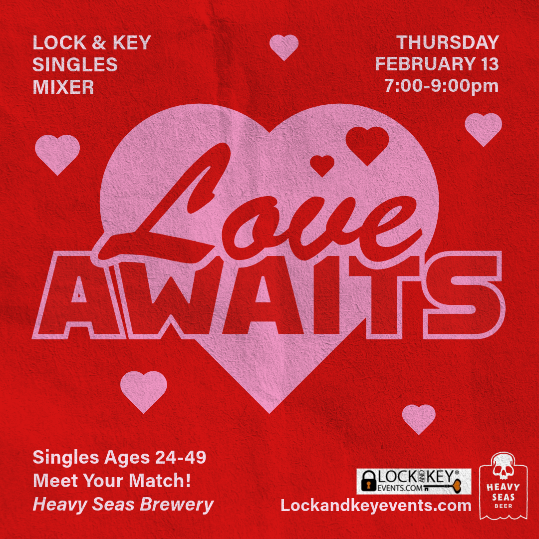 FIND YOUR VALENTINE LOCK & KEY Singles Party Age 24-49