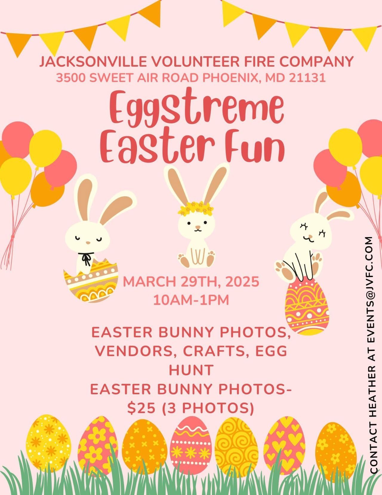 Eggstreme Easter Fun at Jacksonville Volunteer Fire Company