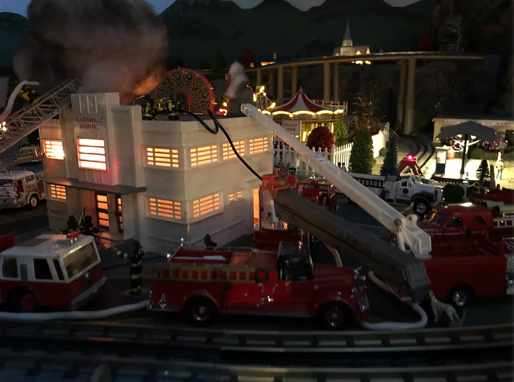 Holiday Train Garden at The Fire Museum of Maryland