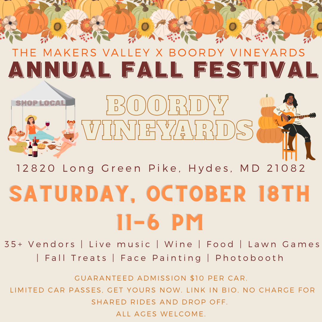 Makers Valley Fall Festival at Boordy