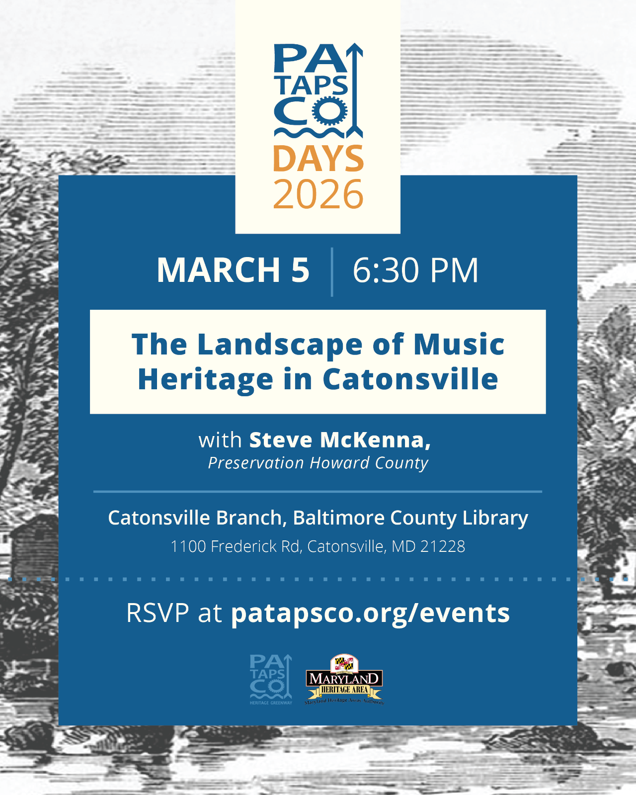 Patapsco Days – The Landscape of Music Heritage in Catonsville