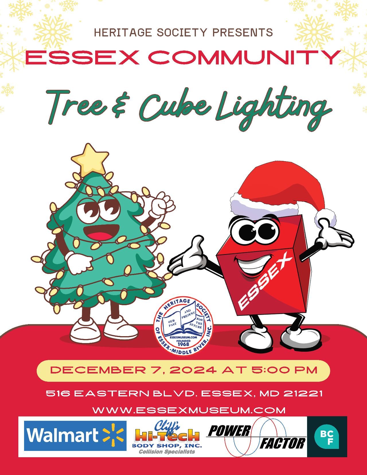 Essex Community Tree and Cube Lighting